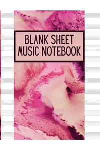 Blank Sheet Music Notebook