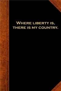 2020 Weekly Planner Ben Franklin Quote Liberty Vintage Style 134 Pages