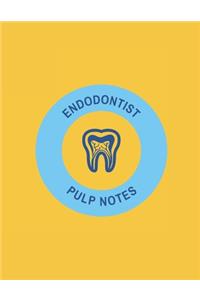 Endodontist Pulp Notes Notebook, 120 Page Blank Lined Journal