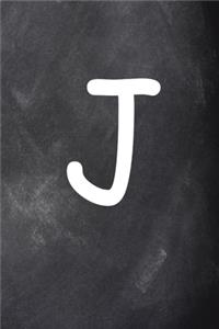 2020 Weekly Planner Monogram J Personalized J Chalkboard 134 Pages