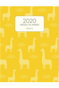 2020 Weekly Planner Giraffe