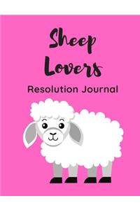 Sheep Lovers Resolution Journal