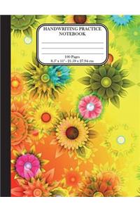 Handwriting Practice Notebook 8.5