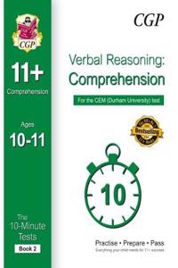 10-Minute Tests for 11+ Comprehension Ages 10-11 (Book 2) - CEM Test