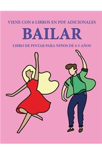 Libro de pintar para niños de 4-5 años (Bailar)