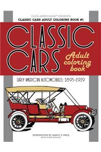 Classic Cars Adult Coloring Book #1