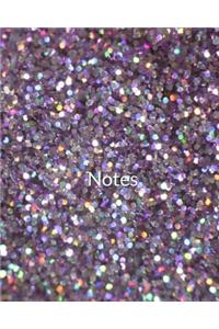 Notes - Purple Glitter