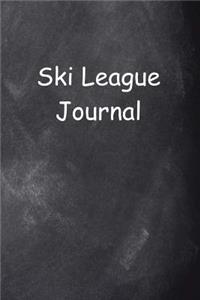 Ski League Journal Chalkboard Design