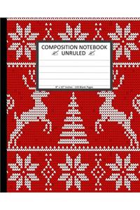 Unruled Composition Notebook