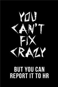 You Can't Fix Crazy But You Can Report It to HR
