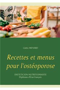 Recettes et menus pour l'ostéoporose