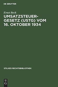 Umsatzsteuergesetz (UStG) vom 16. Oktober 1934