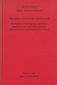 Der Althochdeutsche Klerikereid