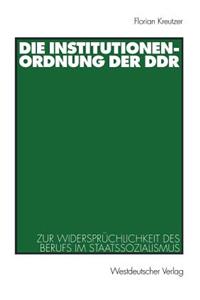 Die Institutionenordnung Der DDR