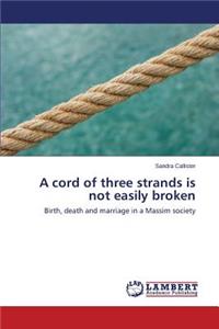 cord of three strands is not easily broken