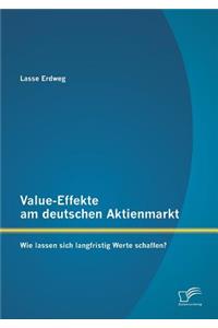 Value-Effekte am deutschen Aktienmarkt