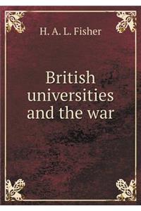 British universities and the war