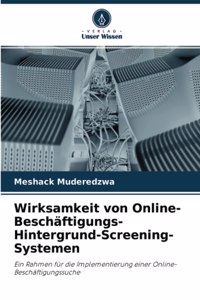 Wirksamkeit von Online-Beschäftigungs-Hintergrund-Screening-Systemen