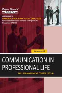 NEP Communication in Professional Life 3rd Semester Skill Enhancement Course Sec-3 Syllabus According to National Education Policy FYUGP