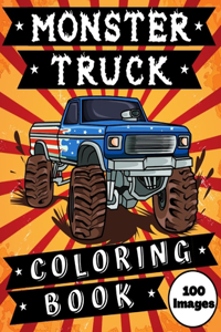 Monster Truck Coloring Book 100 Images