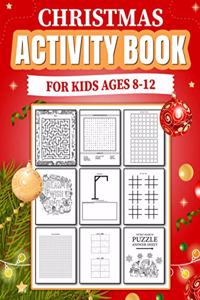 Christmas Activity Book for Kids Ages 8-12