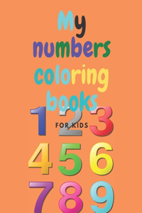 My numbers coloring books