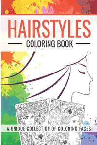 Hairstyles Coloring Book