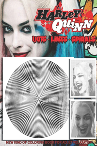 Harley Quinn Dots Lines Spirals