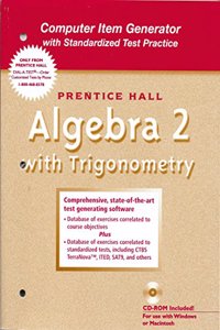 Algebra 2 with Trigononmetry by Smith Computer Item Generator Bk with CD-ROM 2001c