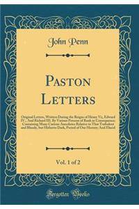 Paston Letters, Vol. 1 of 2