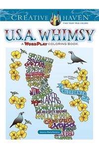 Creative Haven U.S.A. Whimsy: A Wordplay Coloring Book