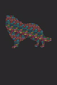 Collie Notebook 'Word Cloud' - Gift for Collie Lovers - Collie Journal