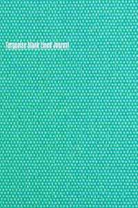 Turquoise blank Lined Journal