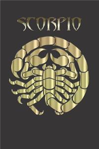 Scorpio Zodiac Sign Notebook Journal