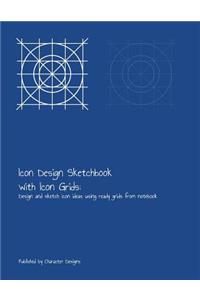 Icon Design Sketchbook with Icons Grid