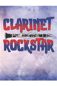 Clarinet Rockstar: College Ruled Composition Notebook