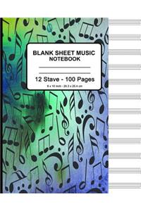 Blank Sheet Music Notebook