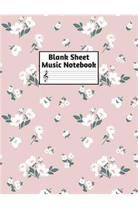 Blank Sheet Music Notebook