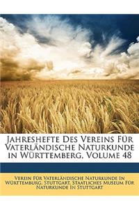 Jahreshefte Des Vereins Fur Vaterlandische Naturkunde in Wurttemberg