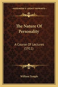 Nature of Personality