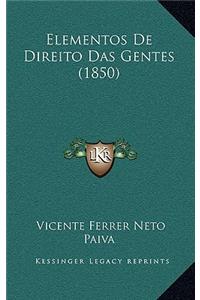 Elementos De Direito Das Gentes (1850)