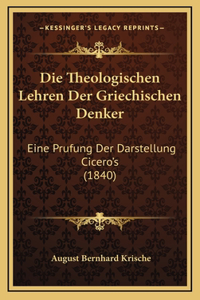 Die Theologischen Lehren Der Griechischen Denker
