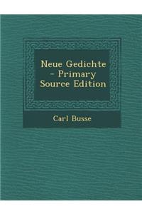 Neue Gedichte