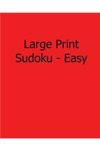 Large Print Sudoku - Easy
