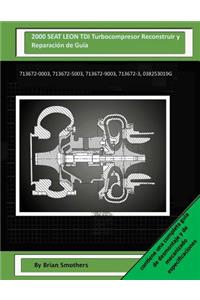 2000 SEAT LEON TDI Turbocompresor Reconstruir y Reparación de Guía