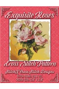 Exquisite Roses Cross Stitch Pattern