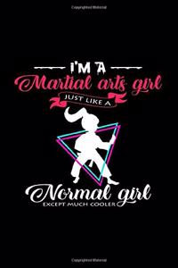 I'm a Martial Arts Girl: 6x9 Martial Arts - grid - squared paper - notebook - notes