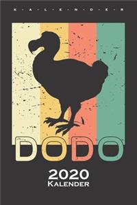 Dodo Vogel im Retrolook Kalender 2020