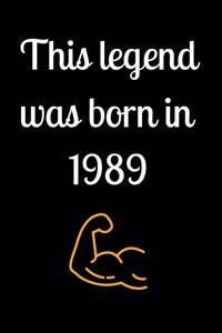 This legend was born in 1989