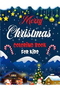 Merry christmas coloring book for kids.